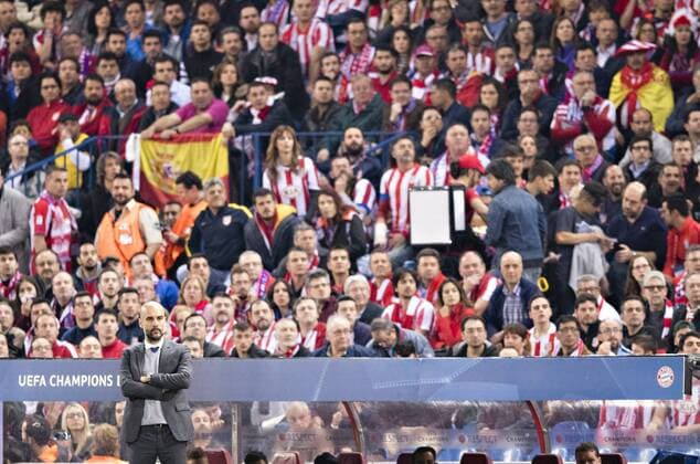 Madrid, 27.04.2016, Stadion Vicente Calderon Trainer Josep Pep Guardiola (FCB) Atletico Madrid vs. FC Bayern München mm