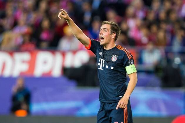 Mittwoch 27.04.2016, Champions League - Halbfinale, Hinspiel in Madrid, Saison 2015 2016, Atletico Madrid - FC Bayern Muenchen, Philipp Lahm (FC Bayern 21) DeFodi507