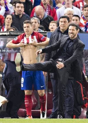 Madrid, 27.04.2016, Stadion Vicente Calderon Trainer Diego Simeone (Atletico) Atletico Madrid vs. FC Bayern München mm