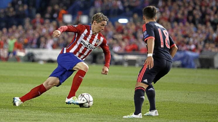First leg of 1 2 Champions League match between Atletico and Bayer Munich. In this picture, Torres. xANGELxRIVEROx 