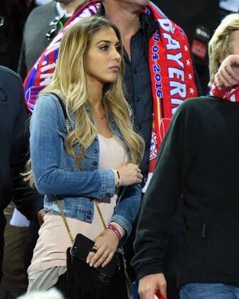 Madrid 27.04.2016, xjhx, Fussball Champions League, Atletico Madrid - FC Bayern München, emspor, v.l. Ann-Kathrin Broemmel