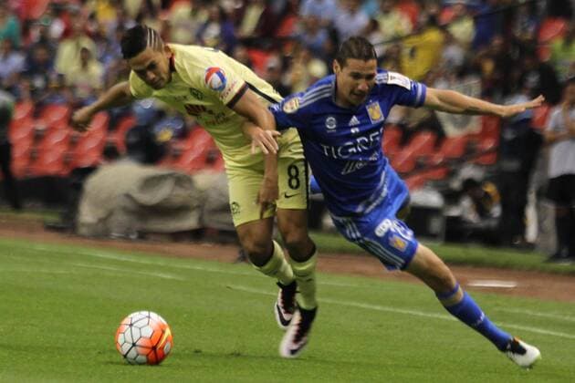 Fußball, Concacaf Champions League Finale, Club America besiegt UANL Tigres April 27, 2016 - Mexico - D26041616.JPG.CIUDAD DE MEXICO.- Deporte-Soccer.- Las Ãguilas del America se alzaron con el titulo de la Concachampions la noche de este miercoles 27 de abril de 2016 y tienen su boleto para el mundial de clubes a disputarse en Japon. El cuadro de Coapa vencio este miercoles 2-1 (global 4-1) a Tigres en la vuelta de la final de esta competicion. Foto: Agencia EL UNIVERSAL Agustin Salinas RCC Latin News - April 27, 2016  - ZUMAu78_
