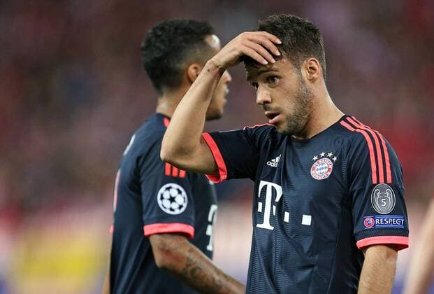 27.04.2016, Fussball UEFA Champions League 2015 2016, Halbfinale, Hinspiel, Atletico Madrid - FC Bayern München, im Estadio Vicente Calderon, Madrid. Juan Bernat (Bayern München) enttäuscht 