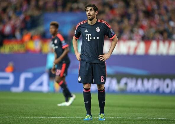 27.04.2016, Fussball UEFA Champions League 2015 2016, Halbfinale, Hinspiel, Atletico Madrid - FC Bayern München, im Estadio Vicente Calderon, Madrid. Javi Martinez (Bayern München) enttäuscht 