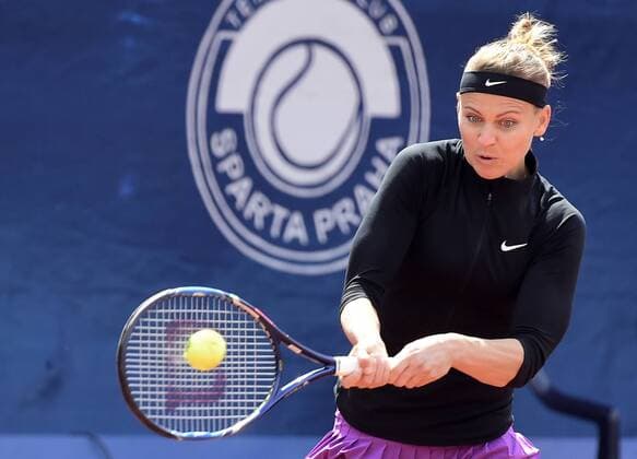 Czech tennis player Lucie Safarova in action during the tennis match Prague Open in Prague, Czech Republic, April 28, 2016. (CTKxPhoto RomanxVondrous) CTKPhotoP201604280528101  vnd 1