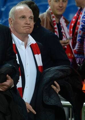 Madrid 27.04.2016, xjhx, Fussball Champions League, Atletico Madrid - FC Bayern München, emspor, v.l. Uli Hoeness (FC Bayern Muenchen)