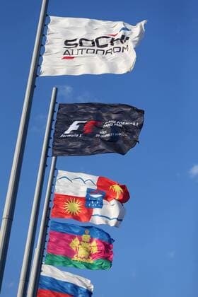 Russian Grand Prix, Sochi 28.04.2016 - Flags 