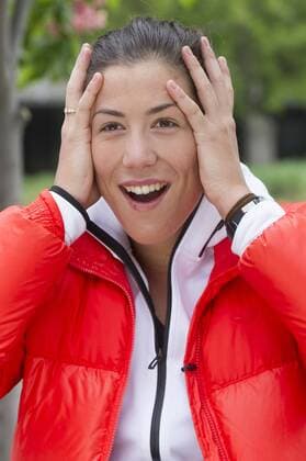 Garbine Muguruza (Spanien) beim Fototermin zum Mutua Madrid Open 2016 Tennisturnier im Caja Magica Sportkomplex. Madrid, 29.04.2016  Foto:xDyDxFotografosx xFuturexImage