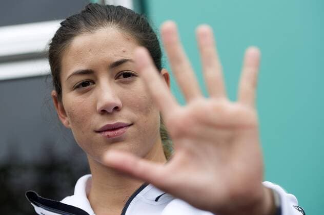 Garbine Muguruza (Spanien) beim Fototermin zum Mutua Madrid Open 2016 Tennisturnier im Caja Magica Sportkomplex. Madrid, 29.04.2016  Foto:xDyDxFotografosx xFuturexImage