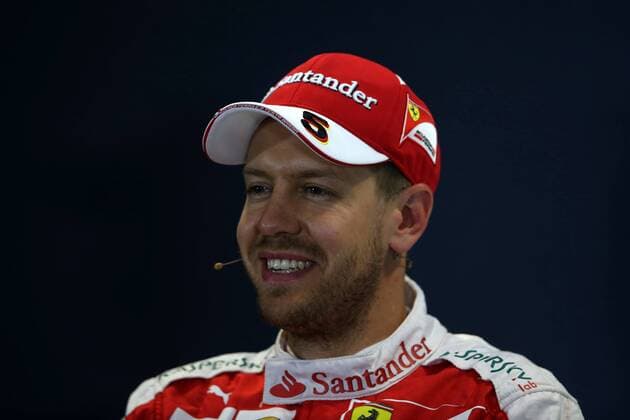 Russian Grand Prix, Sochi 28 April - 1 May 2016 30.04.2016 - Qualifying, press conference PK Pressekonferenz Sebastian Vettel (GER) Scuderia Ferrari SF16-H 