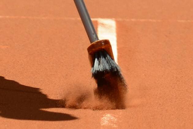 April 30, 2016 - Madrid, Spain - A detail of a tennis court at the Mutua Madrid Open. Tennis 2016 - Mutua Madrid Open - Day 1 - ZUMAl132