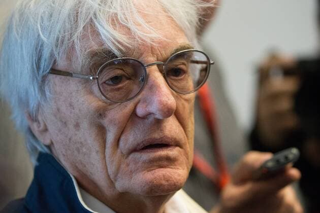 SOCHI, RUSSIA. MAY 1, 2016. Bernard Charles Bernie Ecclestone, president of the Formula One Management and Formula 1 Administration (FOA), talks to journalists at a press center. Sergei Bobylev TASS  TS0216C8