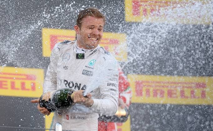 SOCHI, May 1, 2016 -- German Mercedes driver Nico Rosberg sprays champagne after winning the Formula One Russian Grand prix in Sochi May 1, 2016 ) (SP)RUSSIA-SOCHI-FORMULA ONE-RUSSIAN GRAND PRIX-RACE PavelxBednyakov 