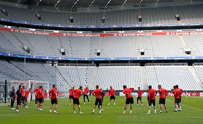 Bilder des Tages - SPORT Atletico Madrid training session at Allianz Arena. xPABLOxMORENOxARRIEROx 