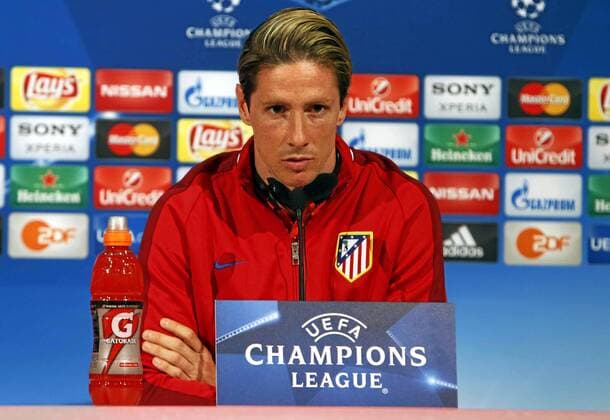 Bilder des Tages - SPORT Simeone, Gabi and Fernando Torres give a press conference PK Pressekonferenz in Munich before the Champions League semifinals match between Atletico Madrid and Bayern. xPABLOxMORENOxARRIEROx 