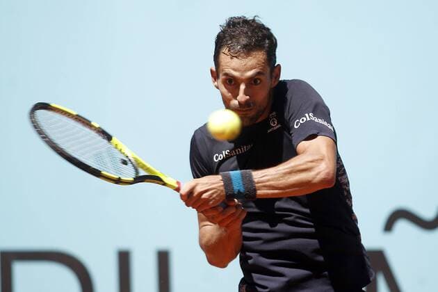 Santiago Giraldo, Colombia, during Madrid Open Tennis 2016 match.May, 3, 2016.  (2016050317)