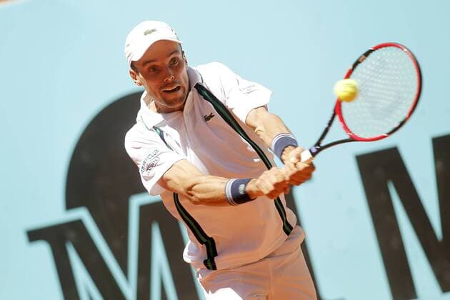 Roberto Bautista Agut, Spain, during Madrid Open Tennis 2016 match.May, 3, 2016.  (2016050336)