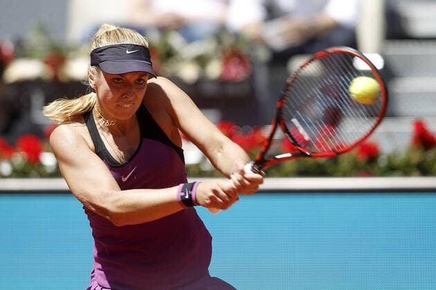 Sabine Lisicki, Germany, during Madrid Open Tennis 2016 match.May, 3, 2016.  (20160503114)