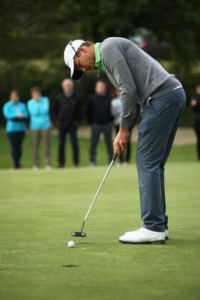 GOLF - Goesser Open 2016 GRAZ,AUSTRIA,03.MAY.16 - GOLF - Alps Tour, Goesser Open, Shoot Out, GC Andritz. Image shows Robin Goger (AUT). GEPAxpictures xDanielxGoetzhaber