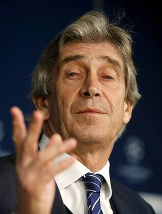 Manchester City Chilean coach Manuel Pellegrini delivers a press birefing at Santiago Bernabeu stadium in Madrid, Spain, 3 May 2016, where the team will face Real Madrid during their Champions League semifinal second leg match. PELLEGRINI PRESSER !ACHTUNG: NUR REDAKTIONELLE NUTZUNG!  CAM002 20160503-635979023658374624