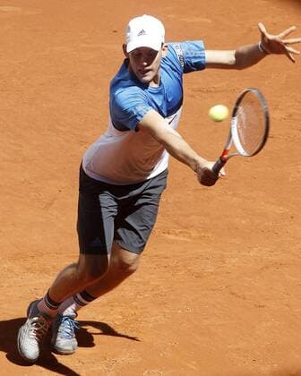 Dominic Thiem, Austria, during Madrid Open Tennis 2016 match.May, 3, 2016.  (20160503130)