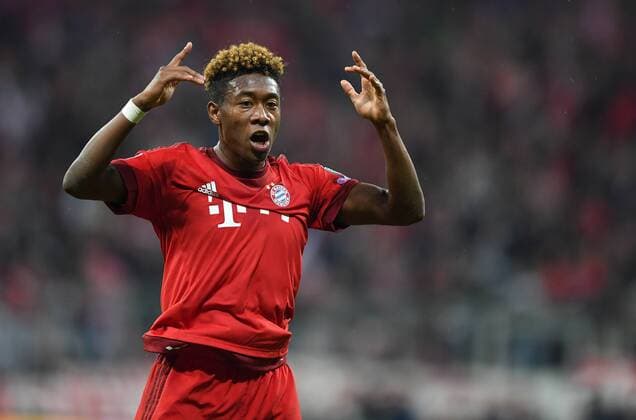 FUSSBALL CHAMPIONS LEAGUE SAISON 2015 2016 HALBFINALE RUECKSPIEL FC Bayern Muenchen - Atletico Madrid 03.05.2016 David Alaba (FC Bayern Muenchen) jubelt nach dem Tor zum 1:0 