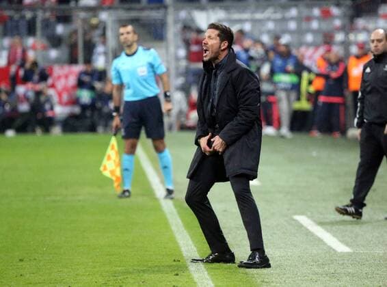 FC Bayern München - Atletico Madrid Deutschland, München, 03.05.2016, Fussball, UEFA Champions League, Saison 2015 2016, Halbfinale, Rückspiel, FC Bayern München - Atletico Madrid: Diego Simeone (Trainer Atletico Madrid).