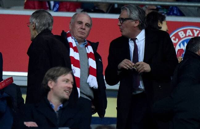 03.05.2016, xjhx, Fussball Champions League, FC Bayern Muenchen - Atletico Madrid, emspor, v.l. Ulrich Uli Hoeness Hoeneß Hoenes (FC Bayern Muenchen) Muenchen