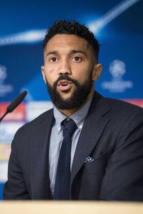 Manchester City defender Gaël Clichy during press conference PK Pressekonferenz before Champions League 2015 2016 Semi-Finals vs Real Madrid CF. in Madrid. May 03, 2016.  (20160503024)