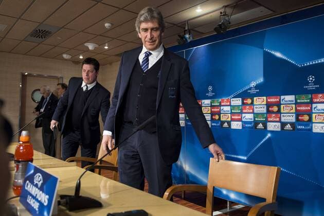Manchester City Coach Manuel Pellegrini during press conference PK Pressekonferenz before Champions League 2015 2016 Semi-Finals vs Real Madrid CF. in Madrid. May 03, 2016.  (20160503001)