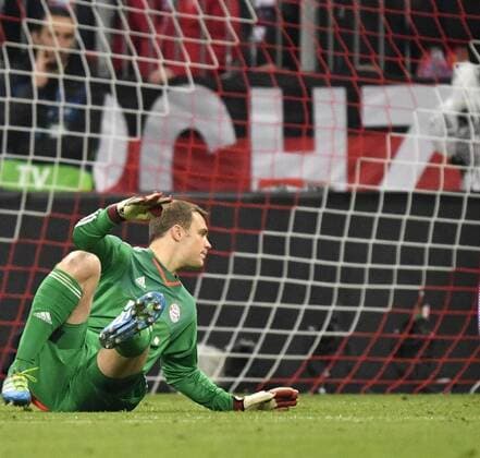 TOR zum 1:1 durch Antoine Griezmann Atletico Madrid Torwart Manuel Neuer FC Bayern München geschlagen FC Bayern München FCB vs Atletico Madrid UEFA Champions-League CL Halbfinale Rückspiel Saison 2015 2016 München Allianz Arena 03.05.2016 FC Bayern München FCB vs Atletico Madrid