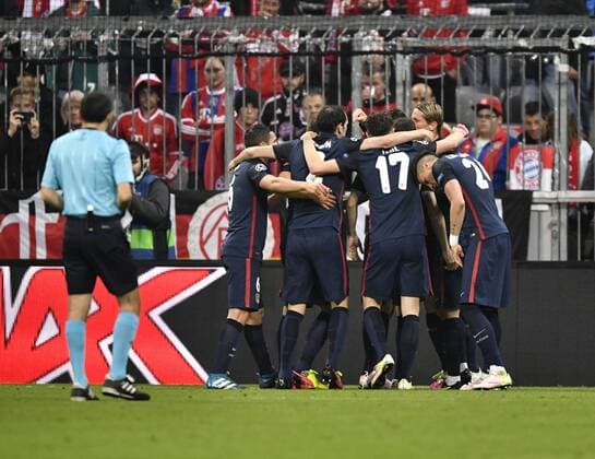 TOR zum 1:1 durch Antoine Griezmann Atletico Madrid Torjubel FC Bayern München FCB vs Atletico Madrid UEFA Champions-League CL Halbfinale Rückspiel Saison 2015 2016 München Allianz Arena 03.05.2016 FC Bayern München FCB vs Atletico Madrid