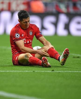 FUSSBALL CHAMPIONS LEAGUE SAISON 2015 2016 HALBFINALE RUECKSPIEL FC Bayern Muenchen - Atletico Madrid 03.05.2016 Robert Lewandowski (FC Bayern Muenchen) 