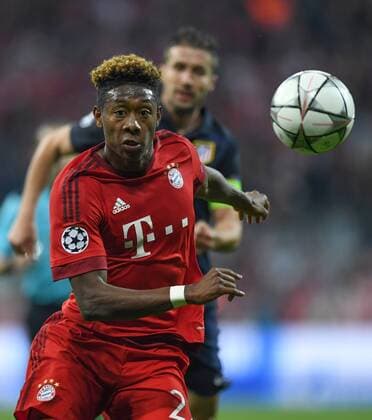 FUSSBALL CHAMPIONS LEAGUE SAISON 2015 2016 HALBFINALE RUECKSPIEL FC Bayern Muenchen - Atletico Madrid 03.05.2016 David Alaba (FC Bayern Muenchen) 