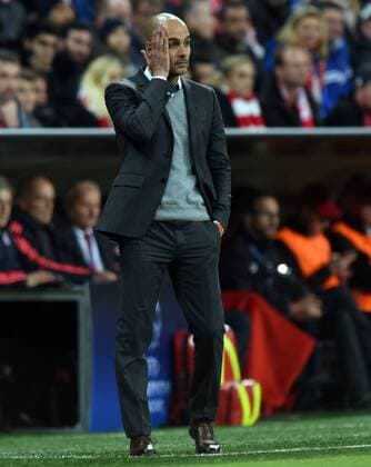 Championsleague Halbfinale: FC Bayern München - Atletico Madrid 03.05.2016. Trainer Pep Guardiola (FCB) enttäuscht. HM
