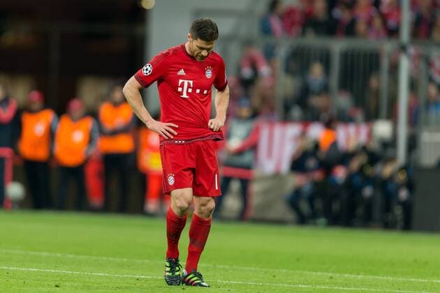 Dienstag. 03.05.2016, Champions League - Halbfinale, Rueckspiel in Muenchen, Saison 2015 2016, FC Bayern Muenchen - Atletico Madrid, v-l Xabi Alonso (FCB) DeFodi507