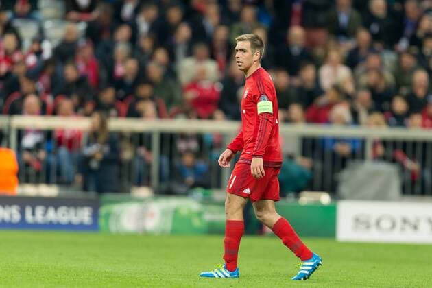 Dienstag. 03.05.2016, Champions League - Halbfinale, Rueckspiel in Muenchen, Saison 2015 2016, FC Bayern Muenchen - Atletico Madrid, v-l Philipp LAHM (FCB) DeFodi507