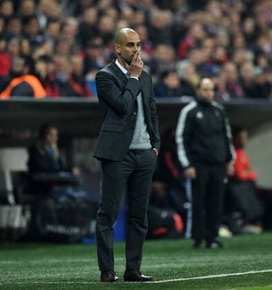 Bilder des Tages - SPORT FUSSBALL CHAMPIONS LEAGUE SAISON 2015 2016 HALBFINALE RUECKSPIEL FC Bayern Muenchen - Atletico Madrid 03.05.2016 Trainer Pep Guardiola (FC Bayern Muenchen) 