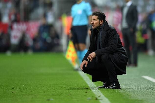 FUSSBALL CHAMPIONS LEAGUE SAISON 2015 2016 HALBFINALE RUECKSPIEL FC Bayern Muenchen - Atletico Madrid 03.05.2016 Trainer Diego Simeone (Atletico Madrid) 