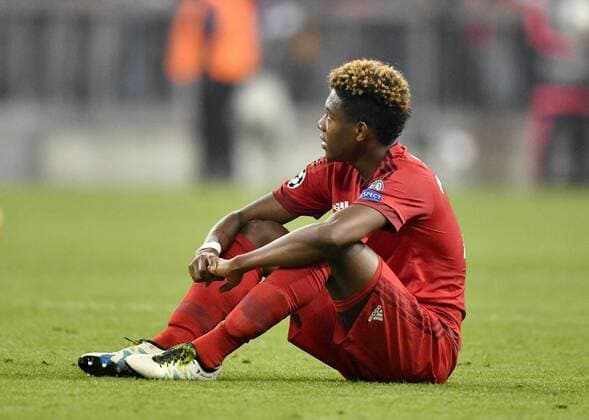 Enttäuaschung bei David Alaba FC Bayern München FC Bayern München FCB vs Atletico Madrid UEFA Champions-League CL Halbfinale Rückspiel Saison 2015 2016 München Allianz Arena 03.05.2016 FC Bayern München FCB vs Atletico Madrid