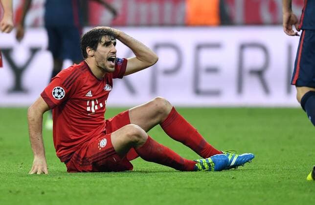 FUSSBALL CHAMPIONS LEAGUE SAISON 2015 2016 HALBFINALE RUECKSPIEL FC Bayern Muenchen - Atletico Madrid 03.05.2016 Javi Martinez (FC Bayern Muenchen) 