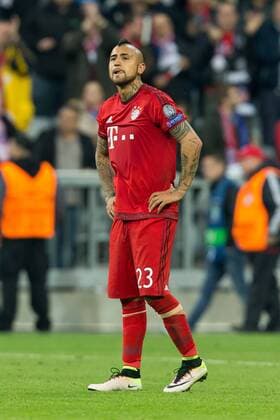 Dienstag. 03.05.2016, Champions League - Halbfinale, Rueckspiel in Muenchen, Saison 2015 2016, FC Bayern Muenchen - Atletico Madrid, Arturo Vidal (FCB) DeFodi507