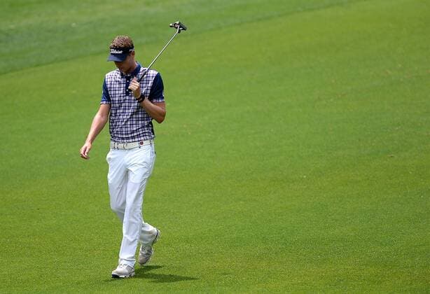 May 3, 2016 - Charlotte, NC, USA - Luke Donald walks down the 12th fairway during practice rounds on Tuesday, May 3, 2016, at Quail Hollow Club in Charlotte, N.C., ahead of first-round action in the Wells Fargo Championship on Thursday. Practice rounds ahead of Wells Fargo Championship - ZUMAm67_