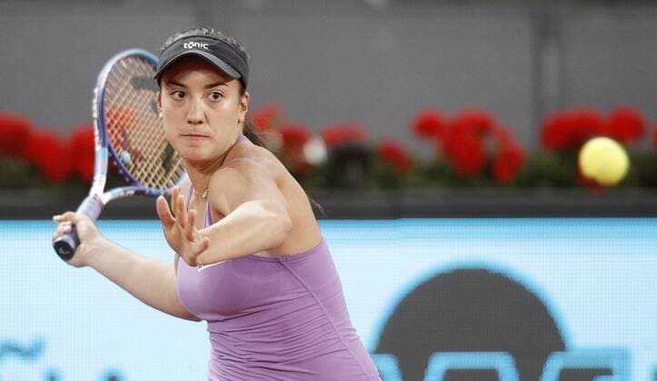 Danka Kovinic, Montenegro, during Madrid Open Tennis 2016 match.May, 3, 2016.  (20160503385)