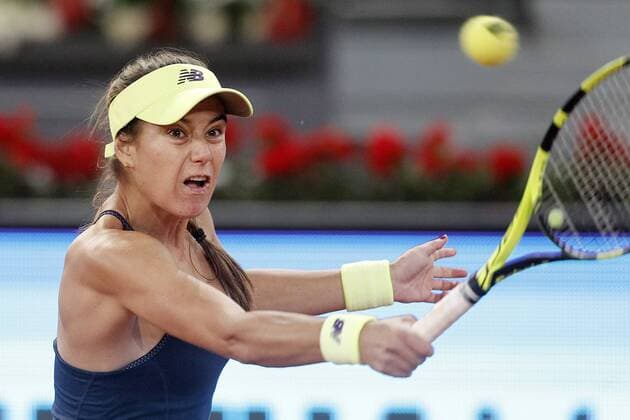 Soraya Cirstea, Roumania, during Madrid Open Tennis 2016 match.May, 3, 2016.  (20160503403)