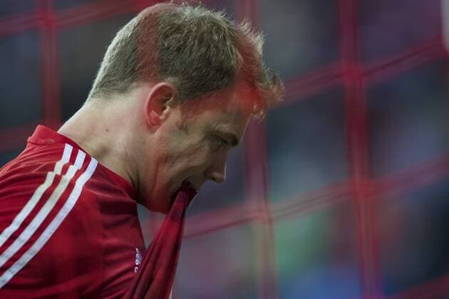 Manuel NEUER, FCB 1 Halbfigur, Freisteller , Aktion, Einzelbild, Portrait, Porträt, Emotionen, enttaeuscht, Enttaeuschung, Frust, frustriert, Trauer ,traurig, verzweifelt, Verzweiflung FC BAYERN MUENCHEN - ATLETICO MADRID 2-1 Semifinal, Football UEFA Champions League, Muenchen, 03.05.2016 CL Saison 2015 2016
