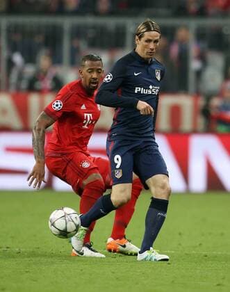Fernando Torres, Jerome Boateng Einzelbild Freisteller Aktion Fußball Fussball Halbfinale UEFA Championsleague Herren Saison 2015 2016 03.05.2016 FC Bayern München vs. Atletico Madrid