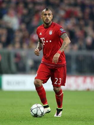 Arturo Vidal Einzelbild Freisteller Aktion Fußball Fussball Halbfinale UEFA Championsleague Herren Saison 2015 2016 03.05.2016 FC Bayern München vs. Atletico Madrid