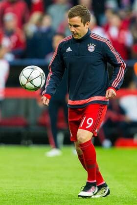 Dienstag. 03.05.2016, Champions League - Halbfinale, Rueckspiel in Muenchen, Saison 2015 2016, FC Bayern Muenchen - Atletico Madrid, 2:1, Mario Goetze (FC Bayern 19) DeFodi507