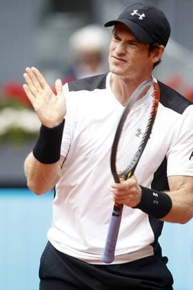 Bilder des Tages - Sport Andy Murray, Great Britain, during Madrid Open Tennis 2016 match.May, 5, 2016.  (2016050525)